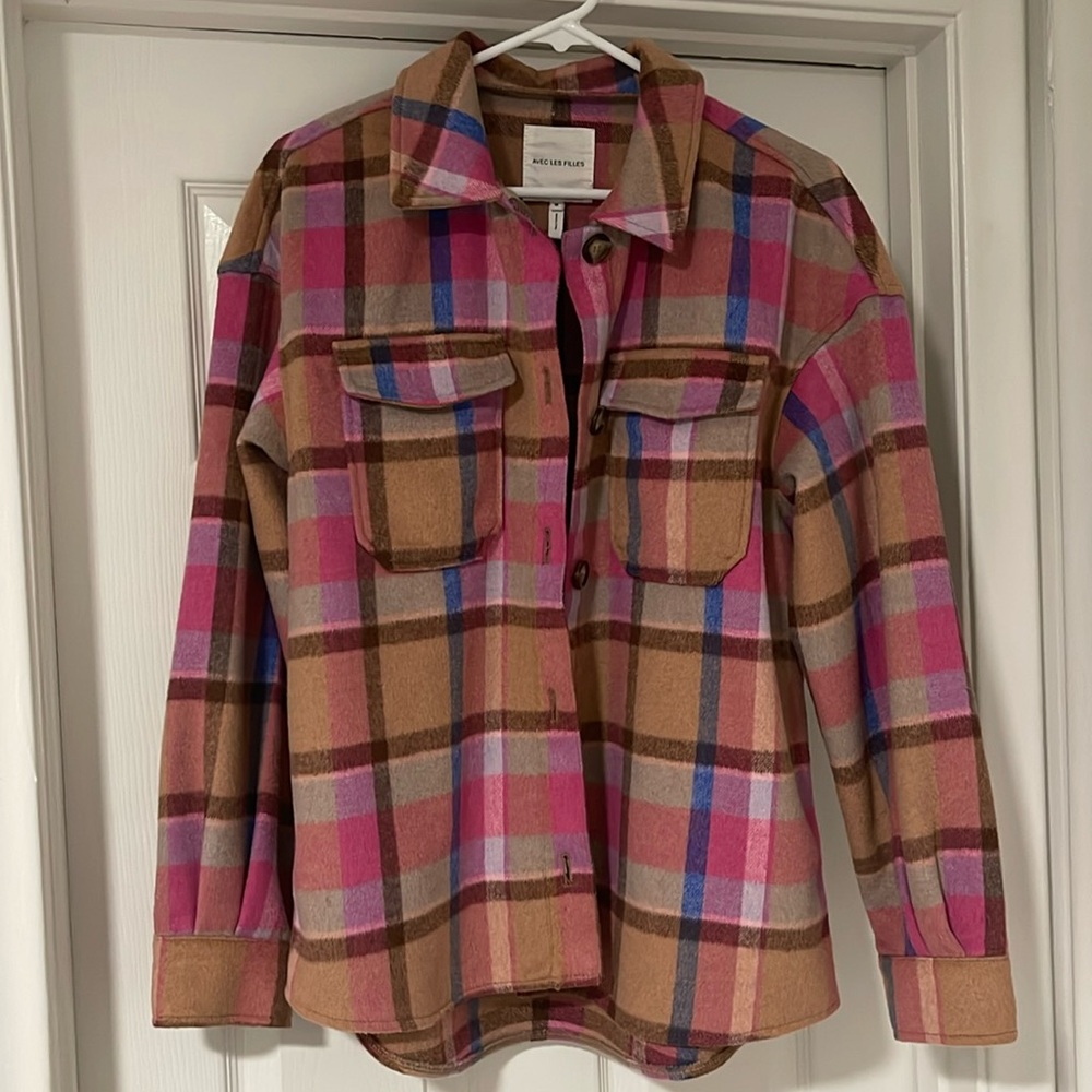 Medium AVEC LES FILLES Plaid Shacket